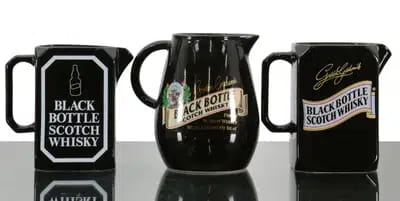 Large Black Bottle Water Jugs (x3) For Auction