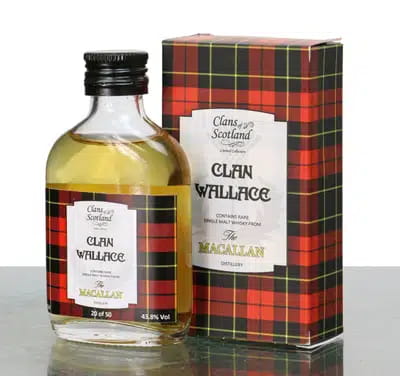 Macallan Clan Wallace Miniature For Auction