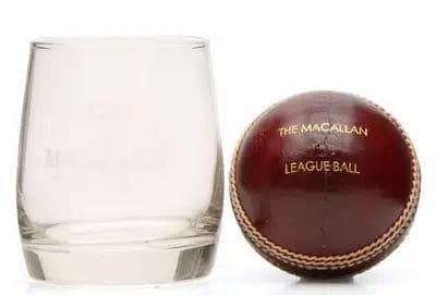 Macallan Glass Cricket Ball