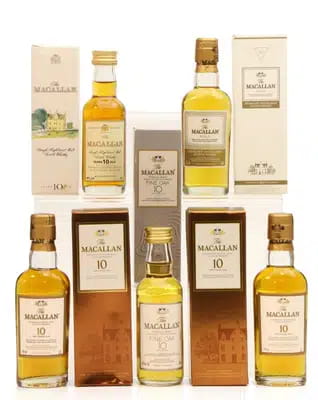Macallan Miniatures x5 For Auction