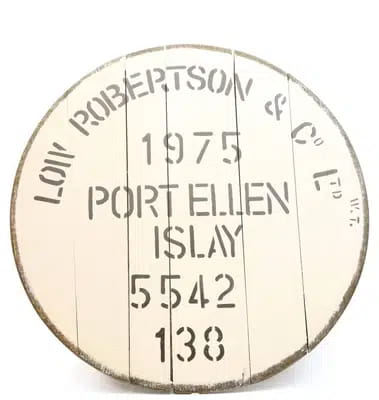 Port Ellen Decorative Cask End For Auction