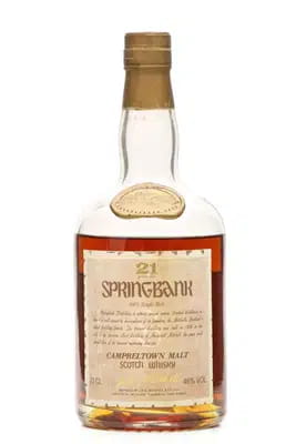 Springbank 21 Years Old Leaking