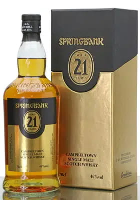 Springbank 21 Years Old For Auction
