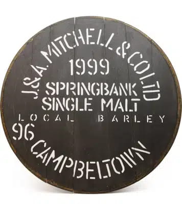 Springbank Decorative Cask End For Auction