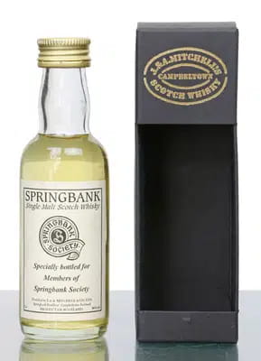 Springbank Society Miniature (5cl) For Auction