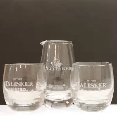Talisker Tumlers and Water Jug