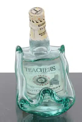 Teachers Melted Bottle Ashtray