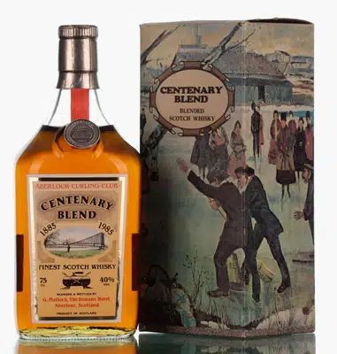 Aberlour Curling Club Finest Scotch Whisky 1985 The Dowans Hotel Centenary Blend