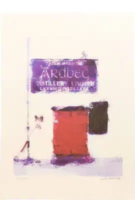 Ardbeg Distillery Print Hand Signed by Artist Ian Gray 300g Watercolour Paper