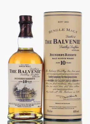 Balvenie 10 Years Old Founders Reserve Bank of Scotland Group