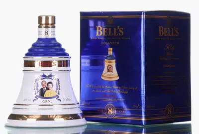 Bells 8 Years Old Decanter 50th Wedding Anniversary of the Queen Duke of Edinburgh