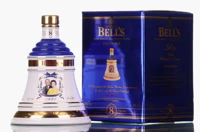 Bells Decanter 50th Wedding Anniversary of the Queen and Duke Of Edinburgh
