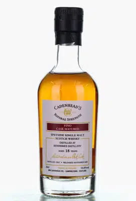 Benrinnes 18 Years Old 2007 2025 Cadenheads Natural Strength Fino Cask Matured