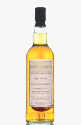 Blair Athol 10 Years Old 2010 Whisky Broker Single Cask No300870