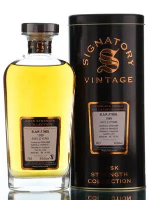 Blair Athol 23 Years Old 1989 Signatory Vintage Cask Strength Collection