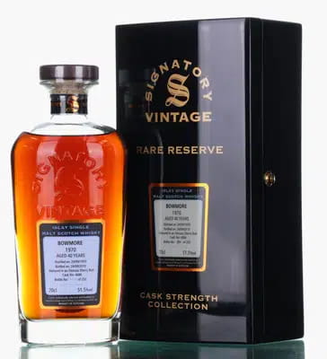 Bowmore 40 Years Old 1970 | Signatory Vintage Cask Strength Collection (No. 4686) For Auction