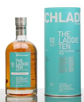 Bruichladdich 10 Years Old The Laddie Ten First off the Line Signed Bottle