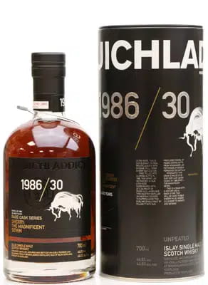 Bruichladdich 30 Year Old 1986 Rare Cask Series Sherry The Magnificent Seven