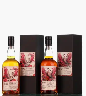 Chichibu Cranes 7 Year Old Duo 2016 2025 TWE Single Cask Nos 5857 14198