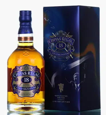 Chivas Regal 18 Years Old Gold Signature Man Utd Headed for the title 1993