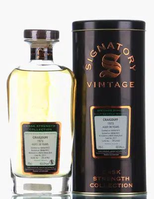Craigduff 38 Years Old 1973 Signatory Vintage Cask Strength Collection