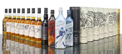 Game of Thrones Limited Edition Set Incl Johnnie Walker White Walker (11x70cl, 1x100cl) For Auction