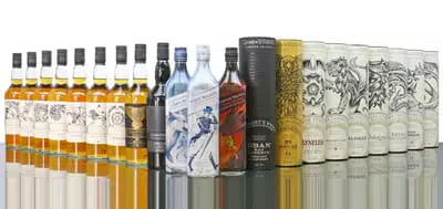Game of Thrones Limited Edition Set Incl Johnnie Walker White Walker (12x70cls) For Auction