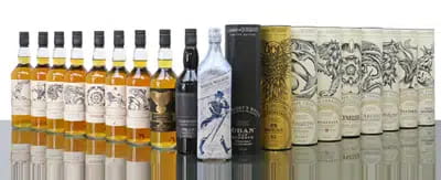 Game of Thrones Limited Edition Set Incl Johnnie Walker White Walker (9x70cl, 1x100cl) For Auction