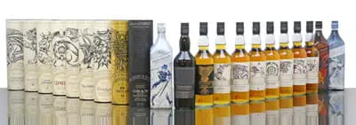 Game of Thrones Limited Edition Set Incl Johnnie Walker White Walker 9x70cl 3x100cl