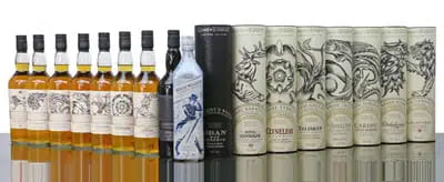 Game of Thrones Limited Edition Set Incl Johnnie Walker White Walker (9x70cl) For Auction