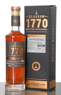 Glasgow 1770 2017 2021 Distillery Exclusive Ruby Port Cask Finish 50cl