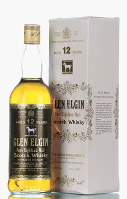 Glen Elgin 12 Years Old White Horse Distillers 75 Proof 1970s