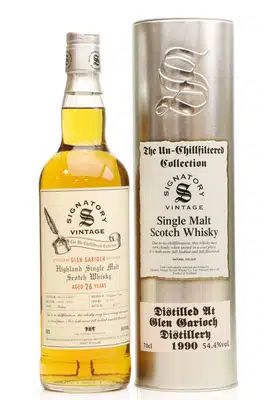 Glen Garioch 26 Years Old 1990 Signatory Vintage for The Whisky Exchange