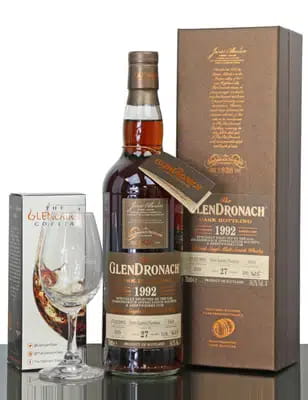 Glendronach 27 Years Old 1992 Single Cask No5850 GAS Abbey Whisky With Glass
