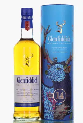 Glenfiddich 14 Years Old A Gift of Blossoming Futures Bourbon Barrel Reserve Limited Edition Design