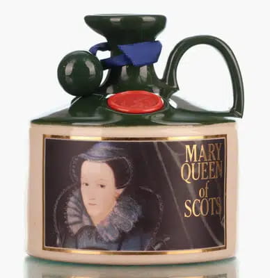 Glenfiddich Mary Queen of Scots Royal Heritage Series Ceramic Decanter 1980s