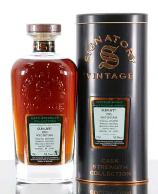 Glenlivet 20 Years Old 1995 Signatory Vintage Cask Strength Collection Cask No166953