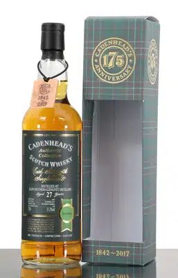 Glentauchers Glenlivet 27 Years Old 1989 Cadenheads Authentic Collection 175th Anniversary