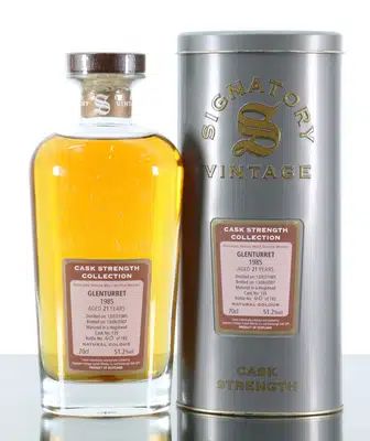 Glenturret 21 Years Old 1985 Signatory Vintage Cask Strength Collection Cask No135