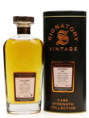 Glenturret 27 Years Old 1986 Signatory Vintage Cask Strength Collection