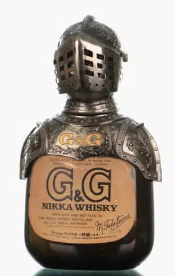Gold & Gold Nikka Whisky - The Taketsuru Blend | Metal Knights Armour (Old Edition) For Auction