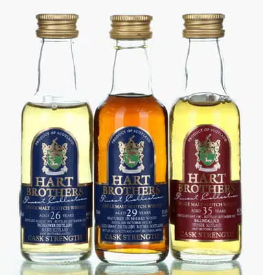 Hart Brothers Single Malt Miniatures | Finest Collection | Incl Glen Grant 29 Years Old (x3) For Auction