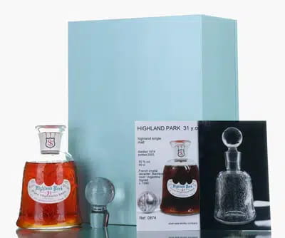 Highland Park 31 Years Old 1974 | 2005 Silver Seal | French Crystal Decanter (1 of 1) For Auction