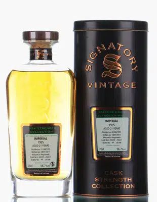 Imperial 21 Years Old 1995 2017 Signatory Vintage Cask Strength