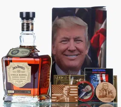 Jack Daniels Single Barrel Proof President Donald J Trump Selection 2024 Incl Memorabilla
