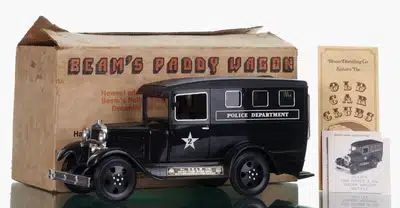 Jim Beam 100 Month Old Kentucky Bourbon 1931 Ford Model A Paddy Wagon Decanter