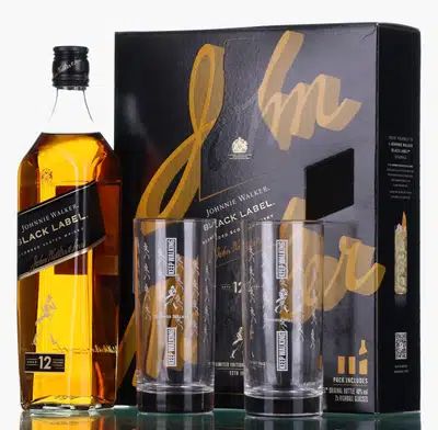 Johnnie Walker 12 Years Old Black Label Keep Walking Limited Edition Gift Pack