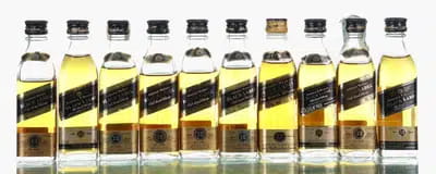 Johnnie Walker Black Label Miniatures | Incl Hong Kong, Japan & Austrailia Imports (x10) For Auction