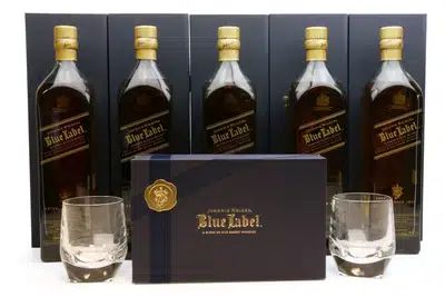 Johnnie Walker Blue Label Chinese Mythology Collection 5x1Litre Tumblers