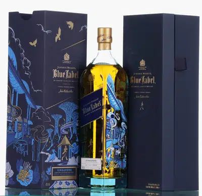 Johnnie Walker Blue Label Singapore Edition Travel Retail Exclusive 1 Litre